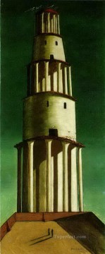  Chirico Lienzo - la gran torre 1913 Giorgio de Chirico Surrealismo metafísico